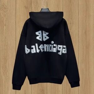 Balenciaga Black Hoodie for Men